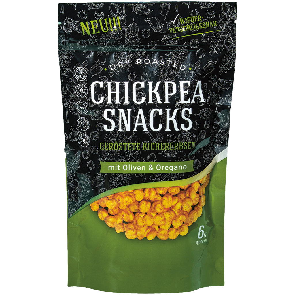 "Sahha" Kikkererwten Snacks geroosterde kikkererwten met olijven & oregano