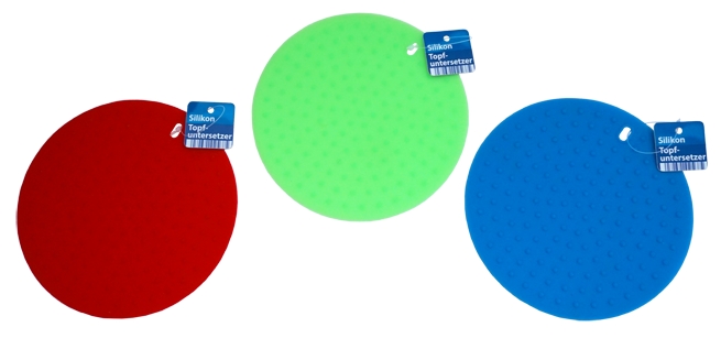 Siliconen Pannenonderzetters, verschillende kleuren