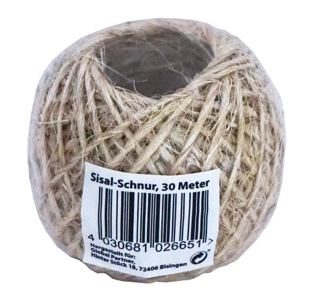 Sisal-touw 30 mtr.