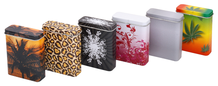 Sigarettenbox, verschillende kleuren
