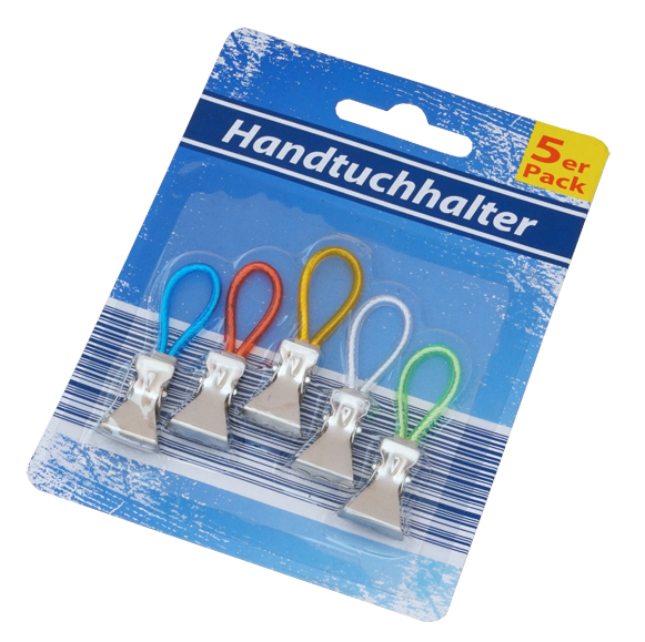 Handdoekhouder, 5-pack