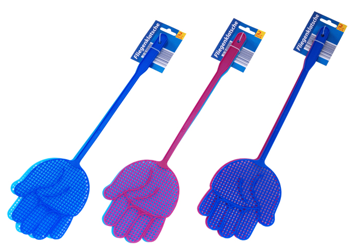 Vliegenmepper, 2-pack, verschillende kleuren