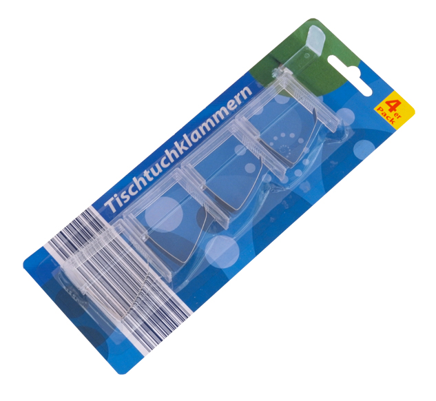 Tafellaken-klemmen, 4-delige set
