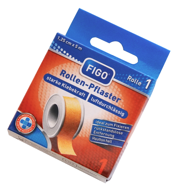 Rolpleister 1,25 cm x 5 m.