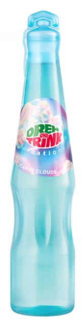 Verfrissingsdrank "Draai en Drink" met suikerspin-smaak