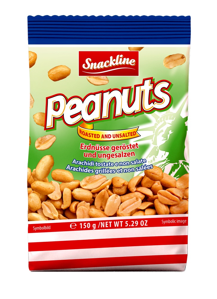 Geroosterde en ongezouten pinda's