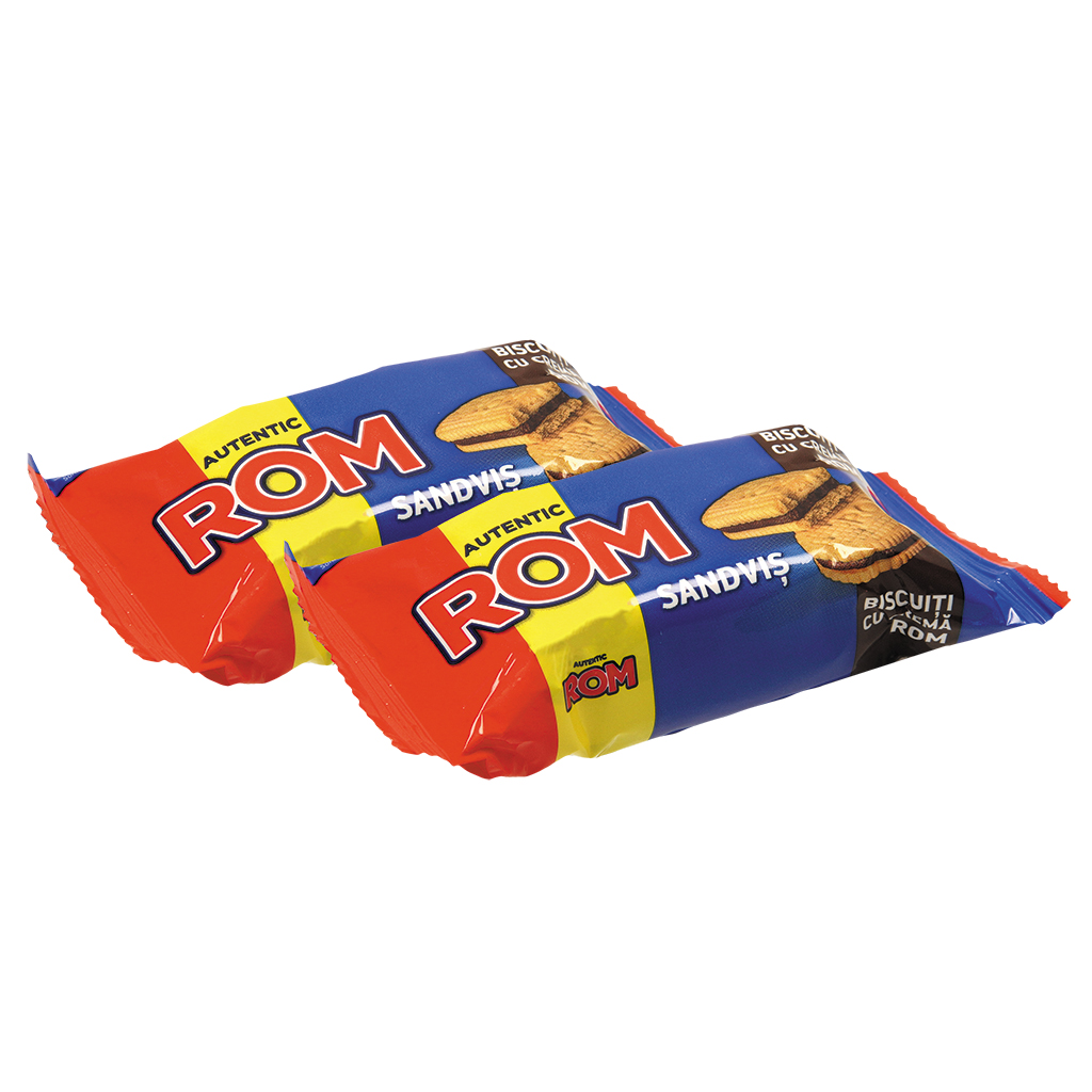 Sandwichkoekjes met 35% cacaocrème met rum smaak