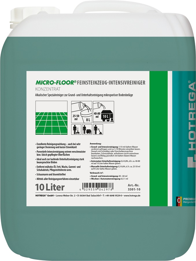 Feinsteinzeug-Intensivreiniger "Micro-Floor", concentraat