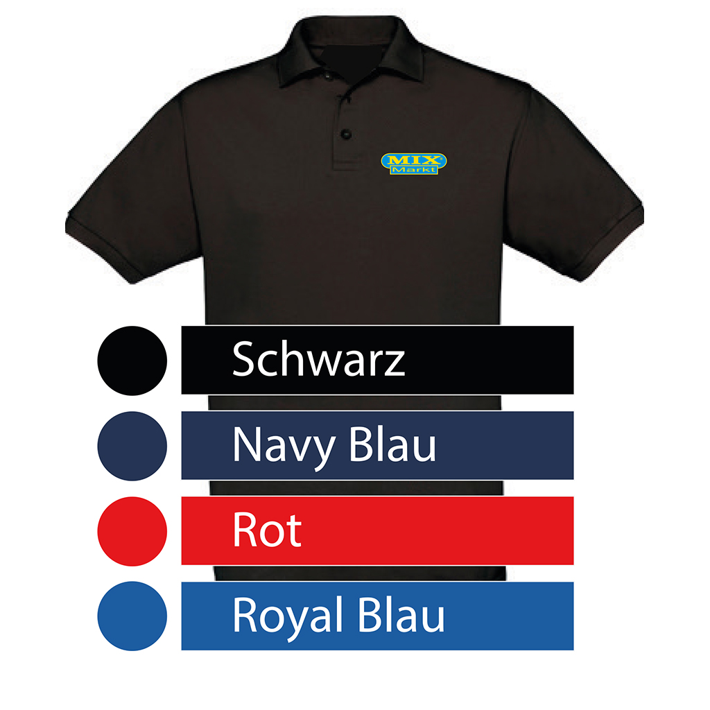 Heren Polo „Speciale prijs“, Kleur: Zwart, Maat: S - 5XL