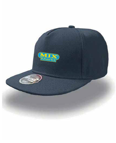 Snap-Cap met platte scherm, kleur: Zwart, maat: Druksluiting