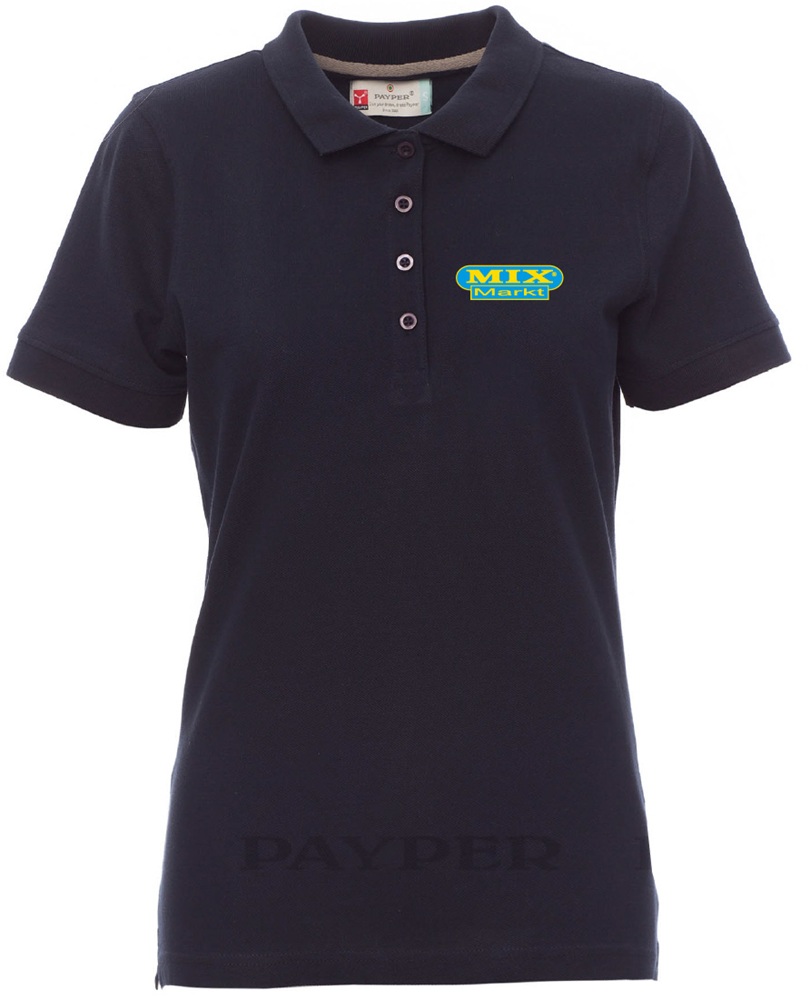 Dames Poloshirt Katoen Premium Beste Prijs Korte Mouwen Geborduurd, XS-XXL, Marineblauw