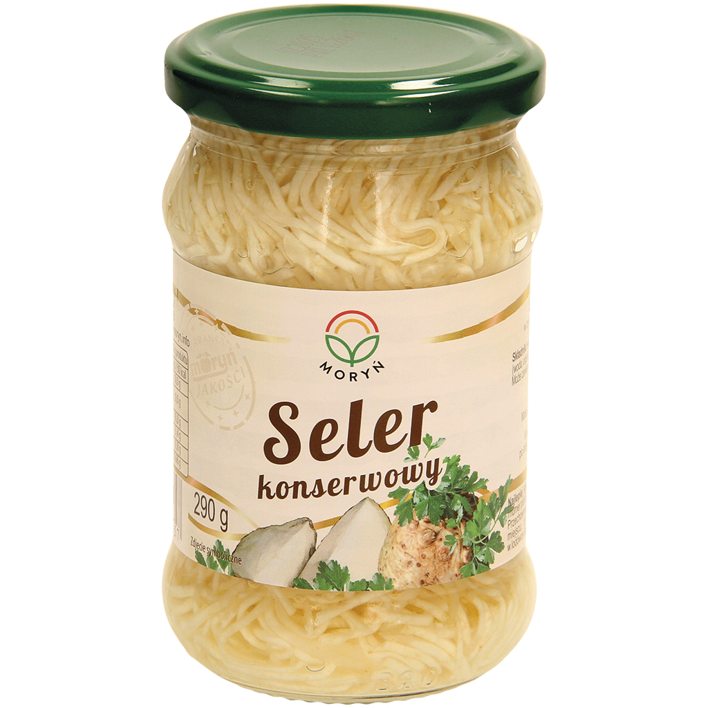 "Selderij in zuur" – Eingelegde selderij in reepjes. Gepasteuriseerd.