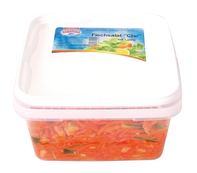 Vissalade "Che" met zalm (Salmo salar)