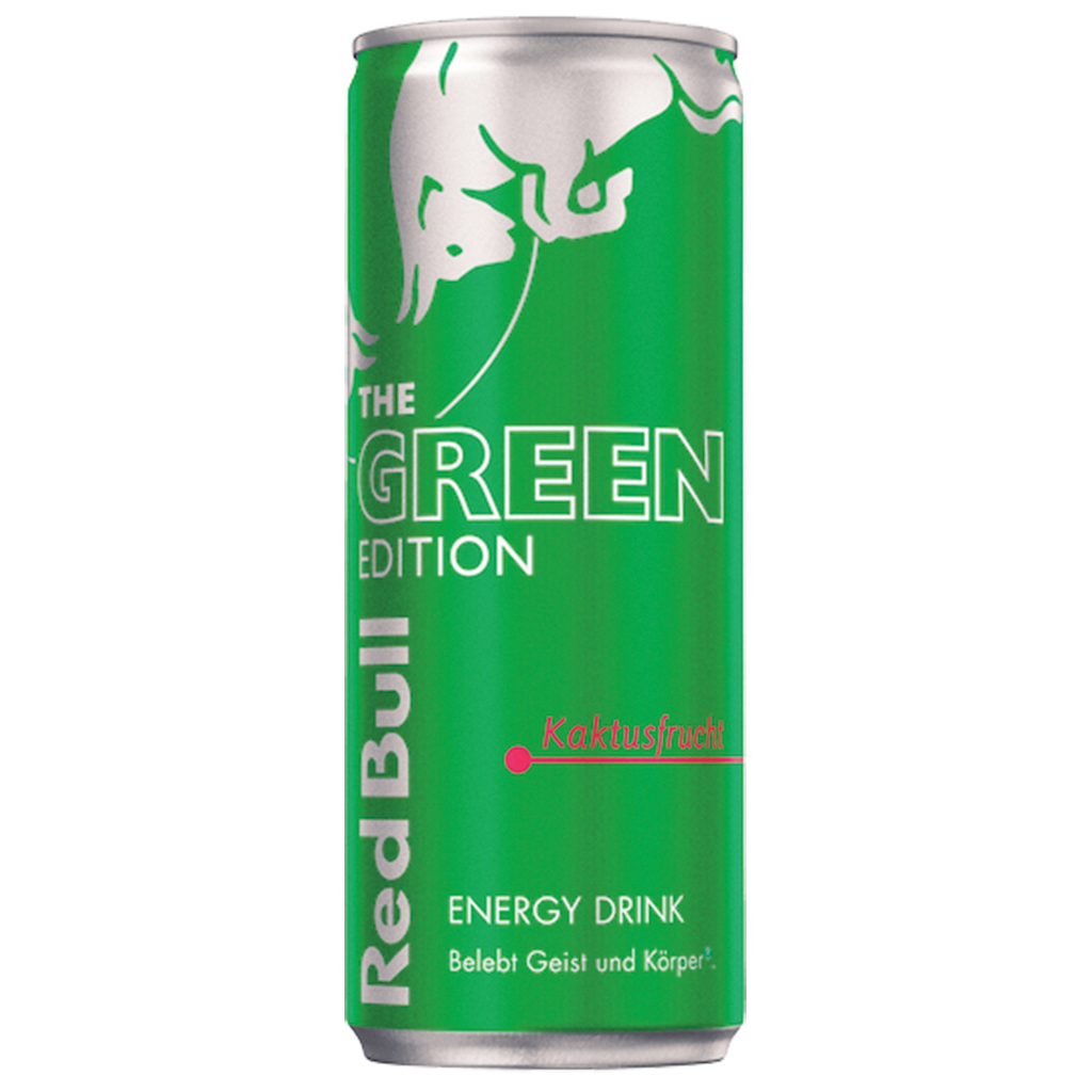 Red Bull Energy Drink Green Edition кактус