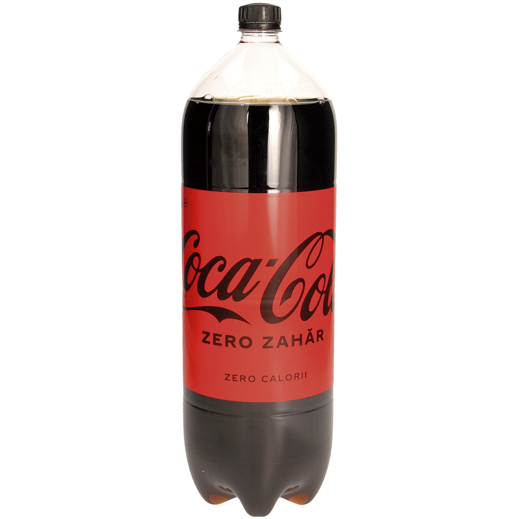 Koolzuurhoudende en cafeïnehoudende frisdrank "COCA-COLA ZERO" met suiker en zoetstoffen