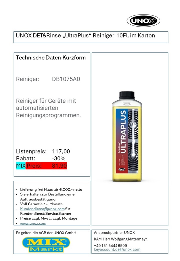 DET & Rinse "Ultra Plus" чистящее средство 10Fl. в картоне к артикулу 6200001