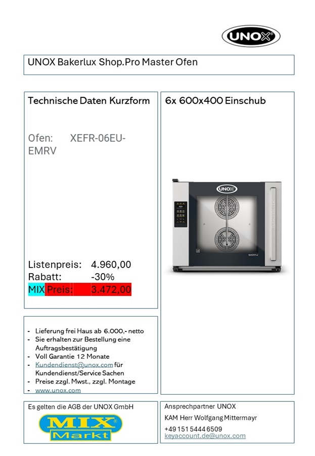 Bakerlux Магазин. Профессиональная печь Master для товара 6200016