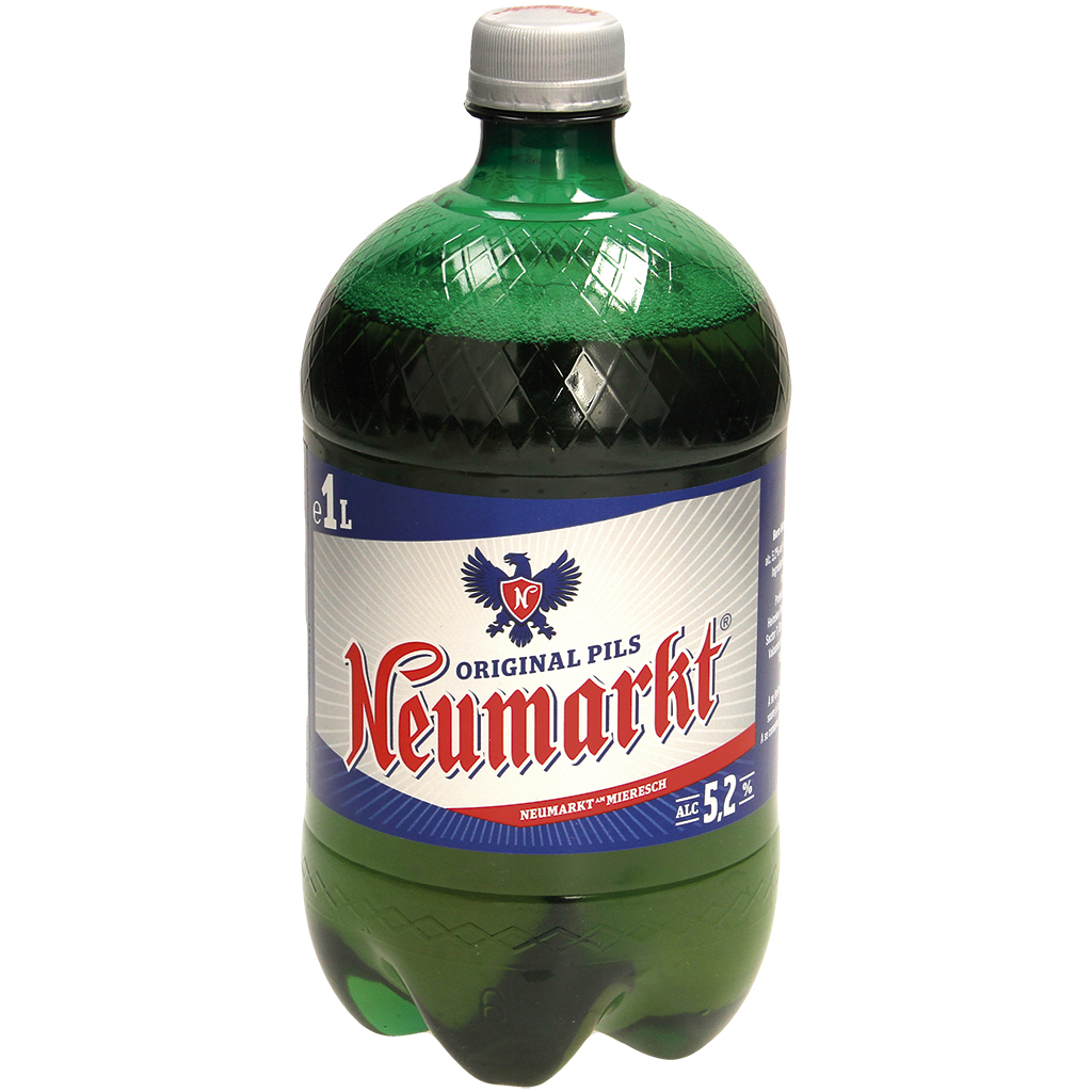 Bier "Neumarkt". Gepasteuriseerd, 5,2 % vol.