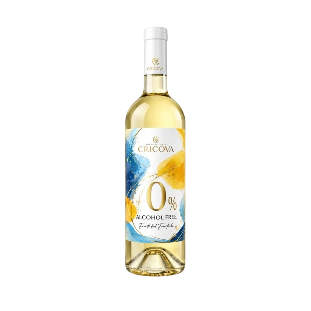 Lieve ontgeurde witte wijn "Chardonnay", Alc. 0%