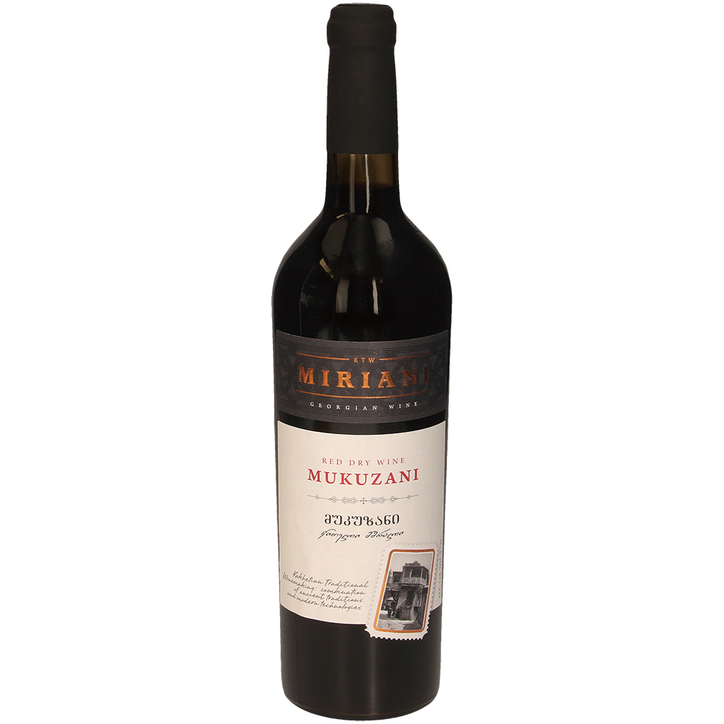 Красное вино Miriani "Mukuzani", сухое, 12% об.