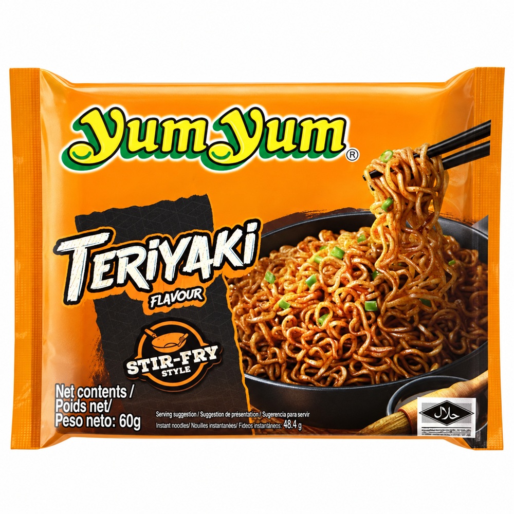 YUM YUM Instant Noedels met Teriyaki Smaak