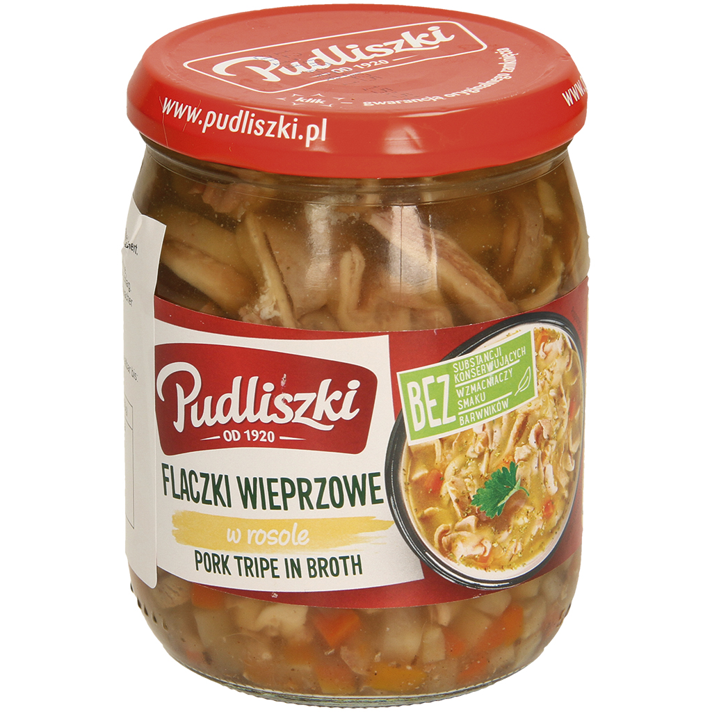 Суп из свиного рубца с овощами. Стерилизованный продукт.