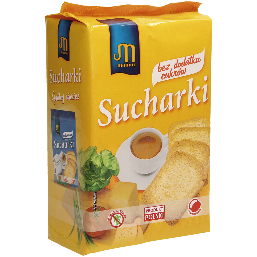 Zwieback zonder toegevoegde suiker "Sucharki zonder suiker toevoeging"