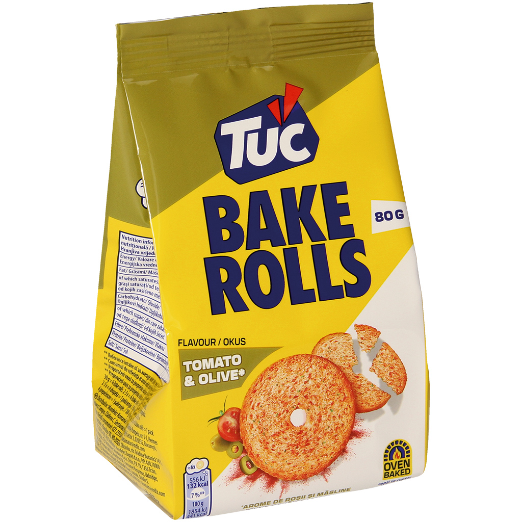 Brotchips - Knabbelsnack met tomaat-olijf-oregano-smaak
