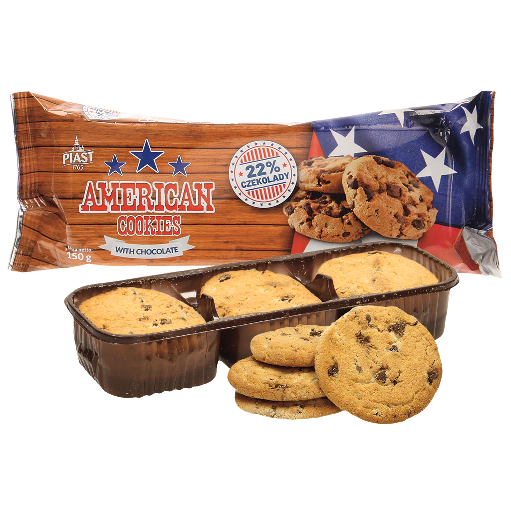 PIATST "Amerikaanse koekjes" Koekjes met chocoladestukjes