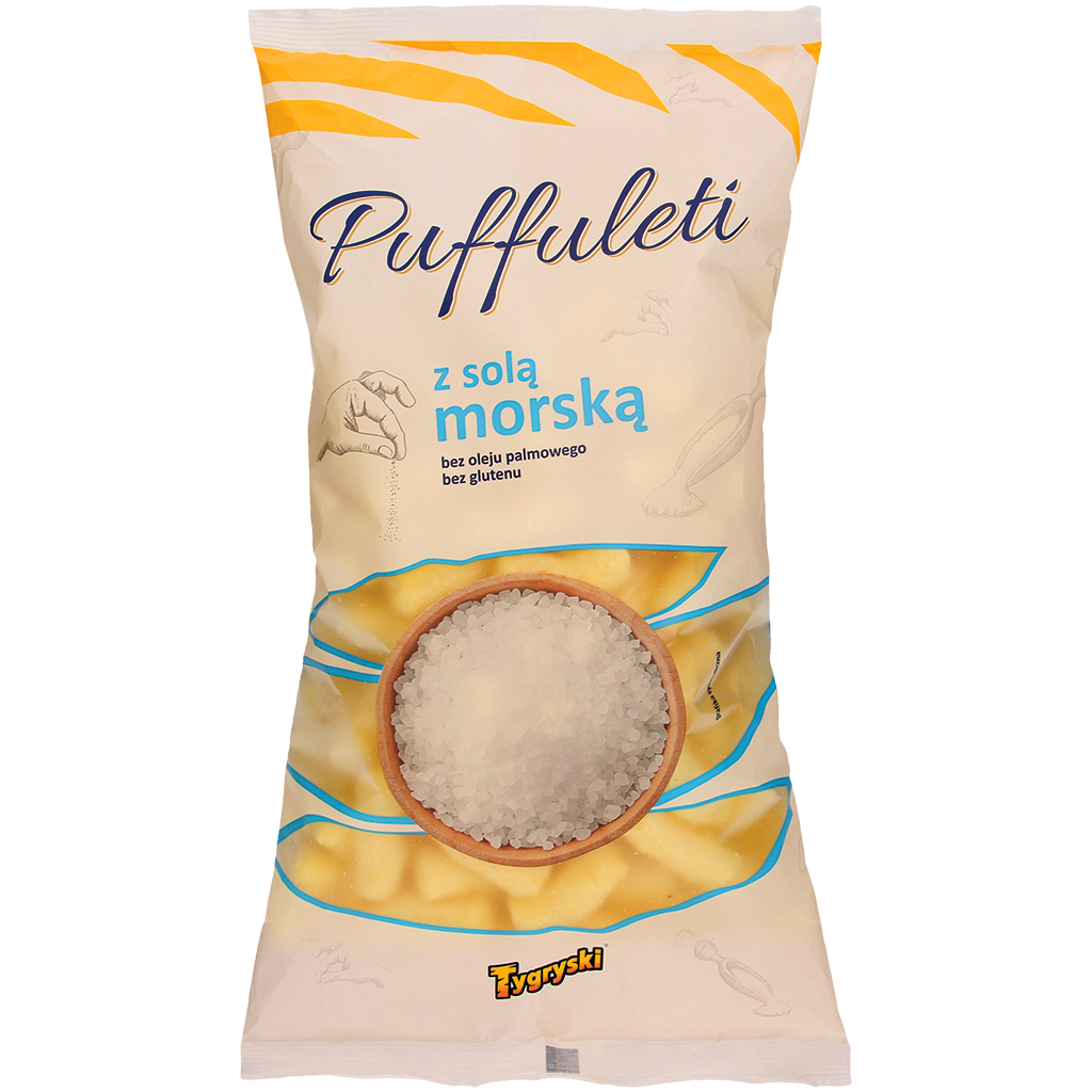 Gezouten maïssnacks "Tygryski maïssticks met zout"