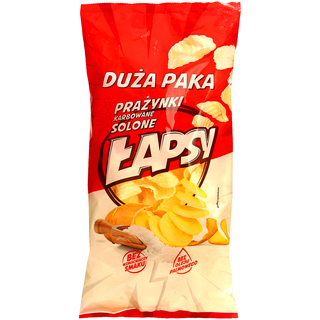 LAPSY Prazynki gekartelde gezouten aardappelsnacks