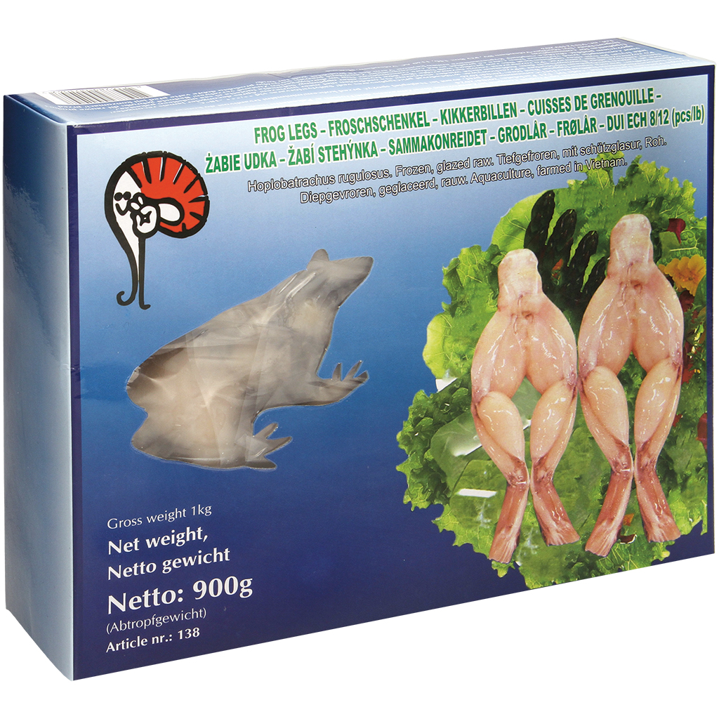 Kikkerbilletjes, diepgevroren, met beschermlaag, rauw