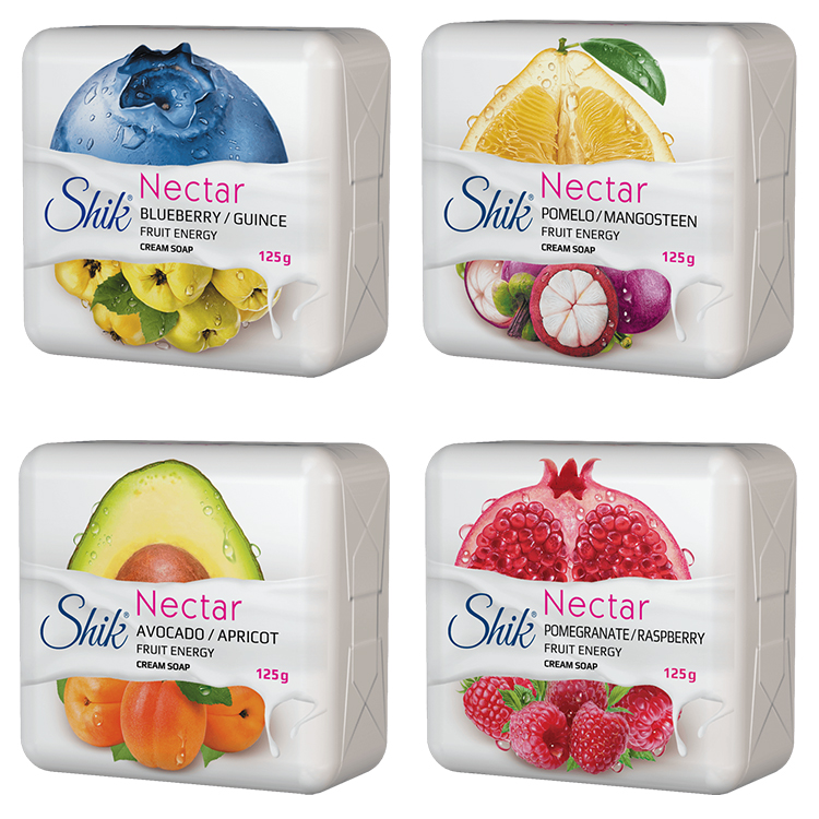 Cremesop "Shik Nectar", verschillende varianten