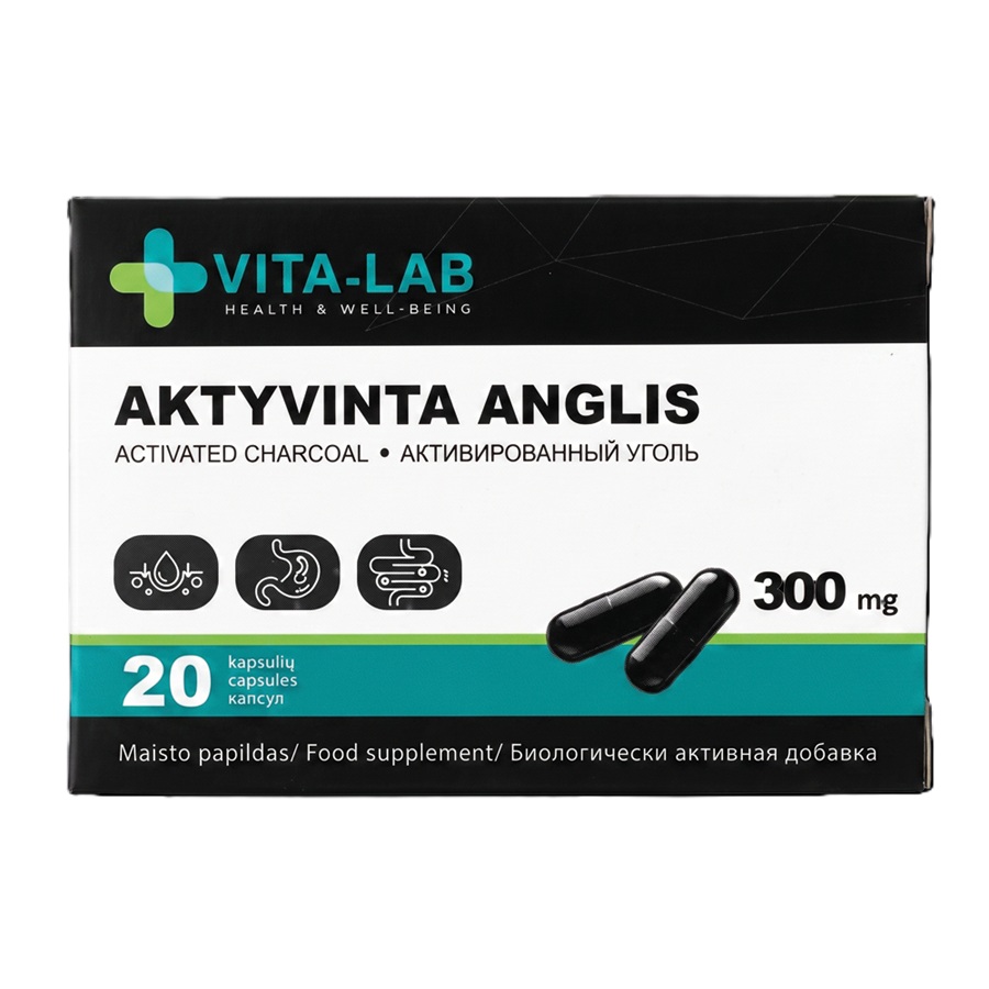 Actieve kool capsules, 20 capsules