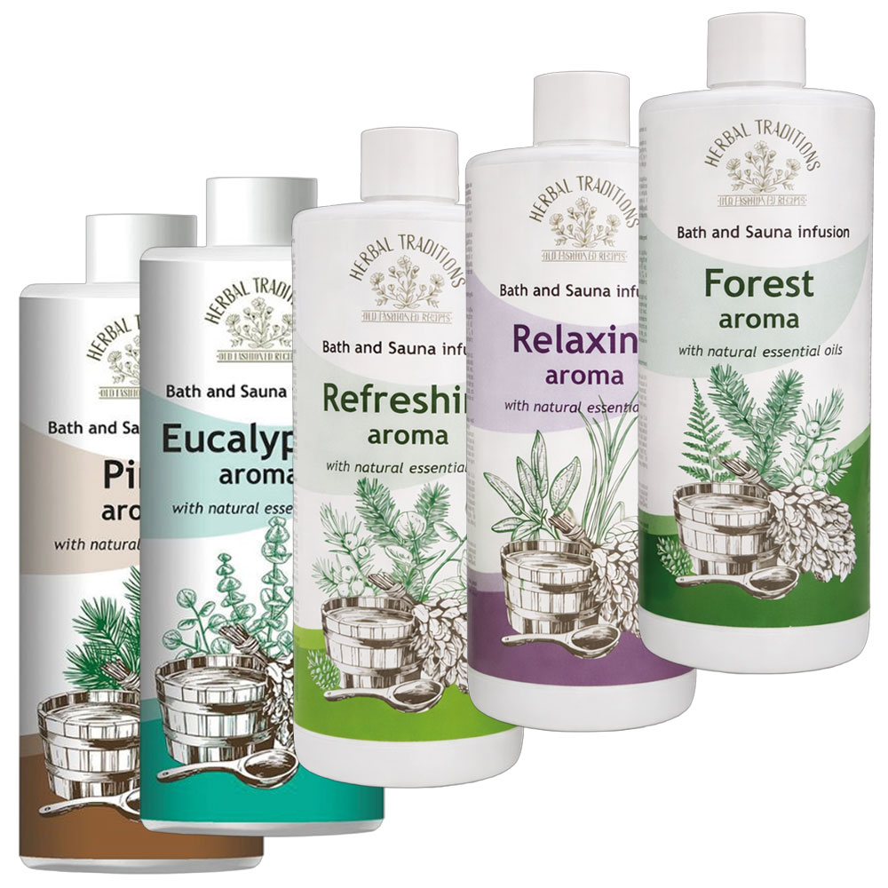 Herbal Traditions Aromatische Bad- en Sauna-infusie, 500 ml, verschillende varianten