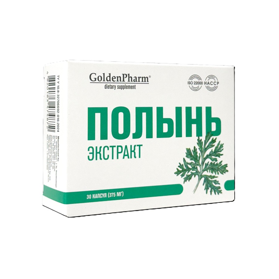 Pelyno-extract, 30 stuks, 375 mg