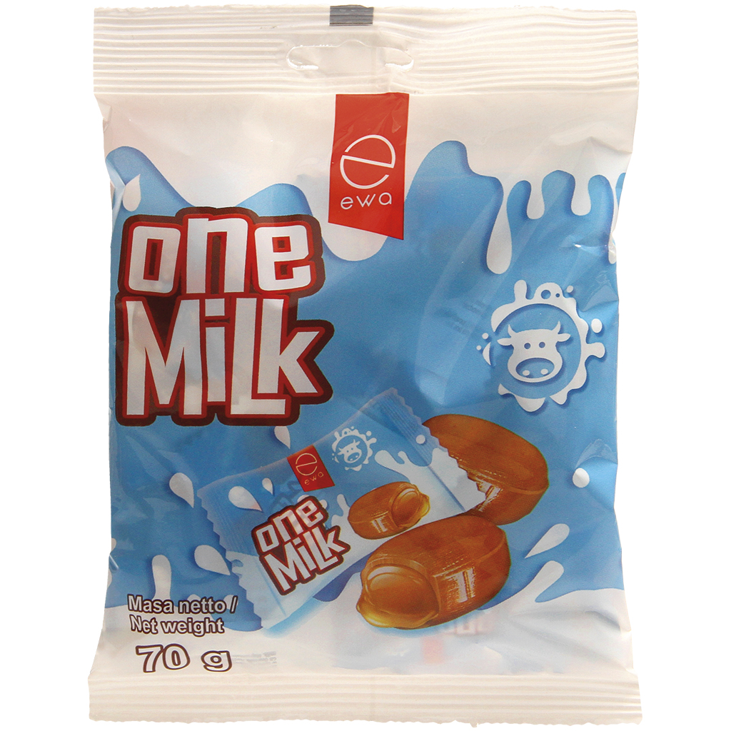 Hartkaramellen met 25% vulling met melk smaak