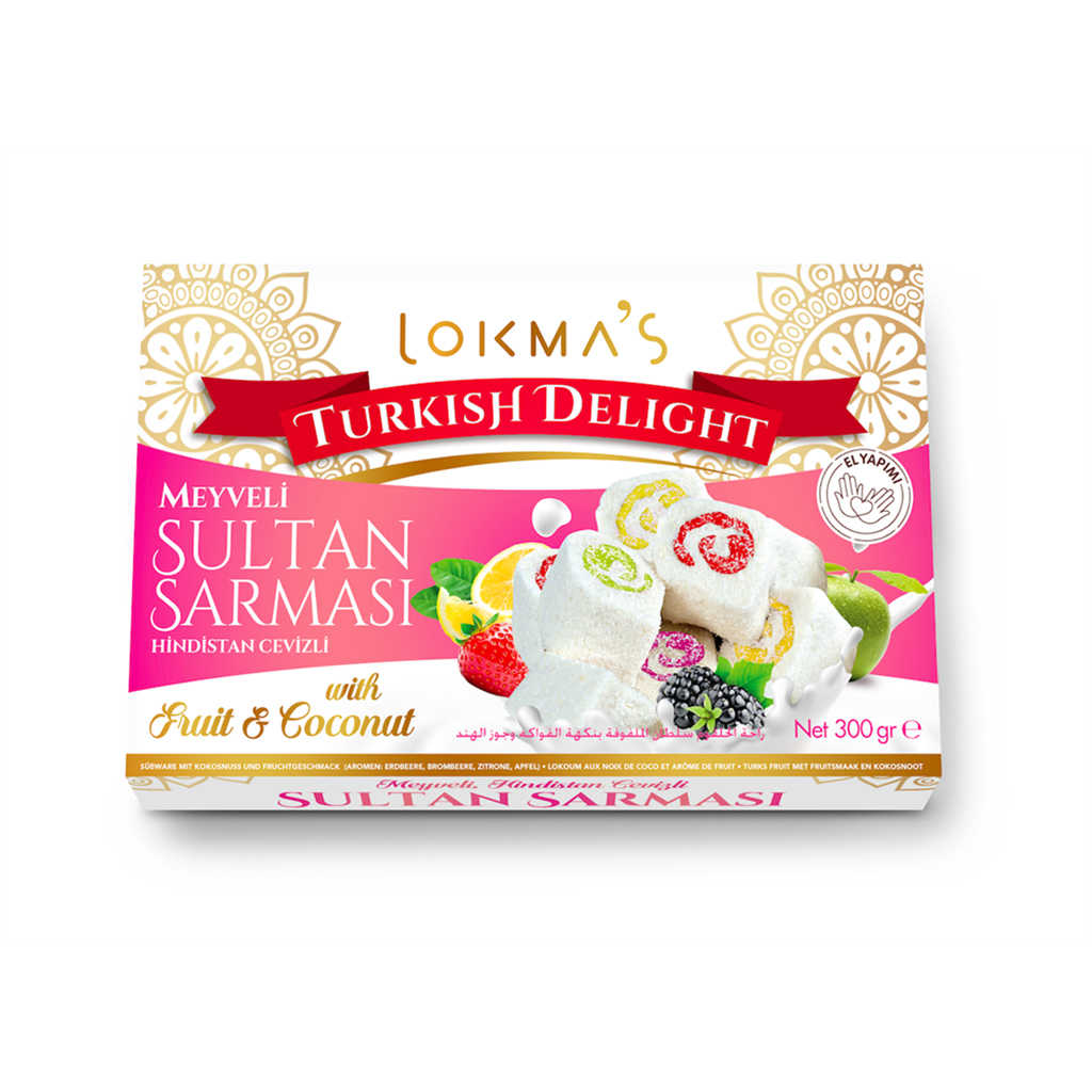 Lokum, met fruit