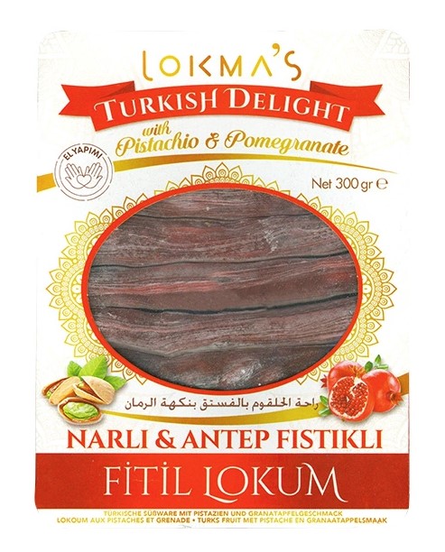 Turkse zoetwaren met pistachenoten en granaatappelsmaak