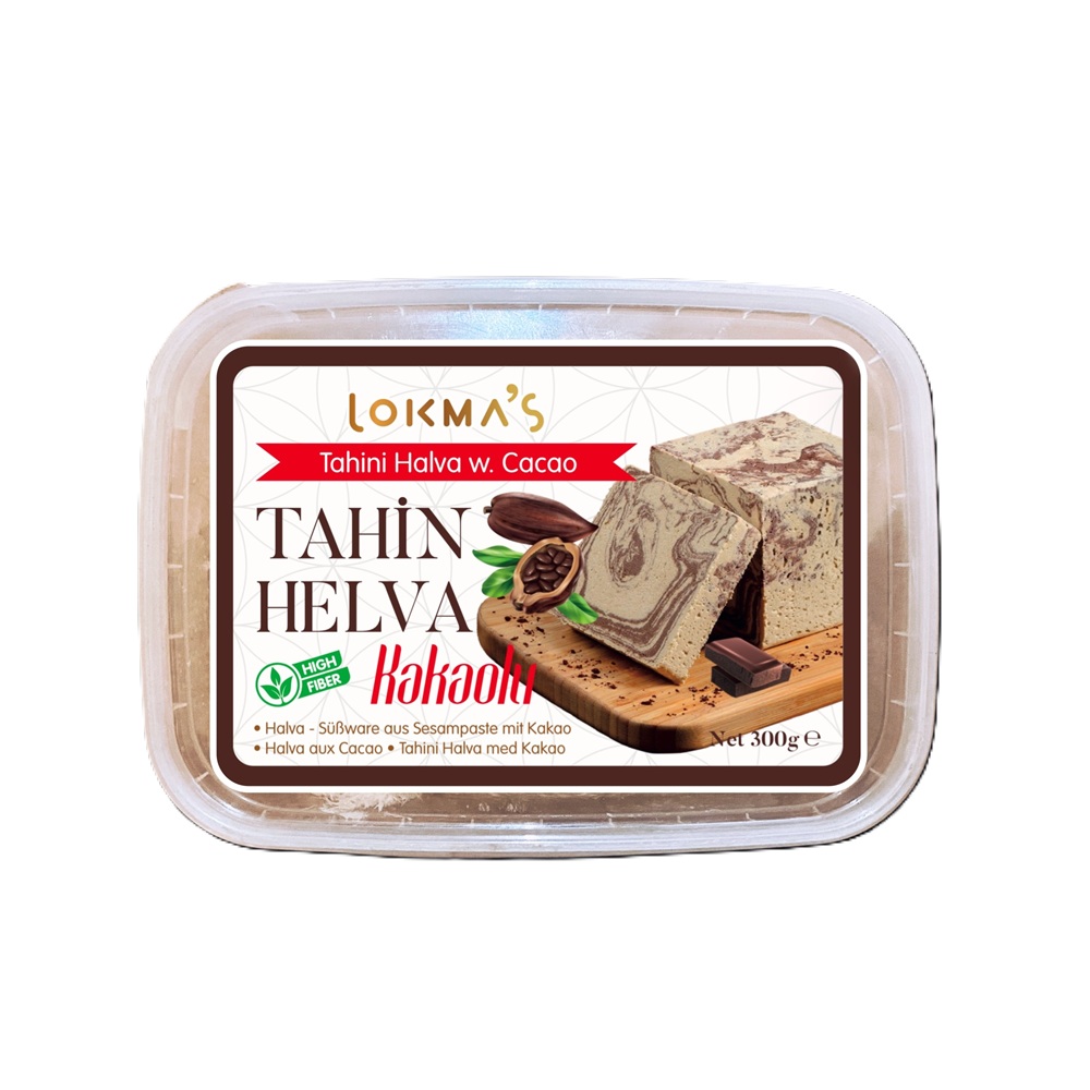 Кондитерские изделия из кунжутной пасты с какао
