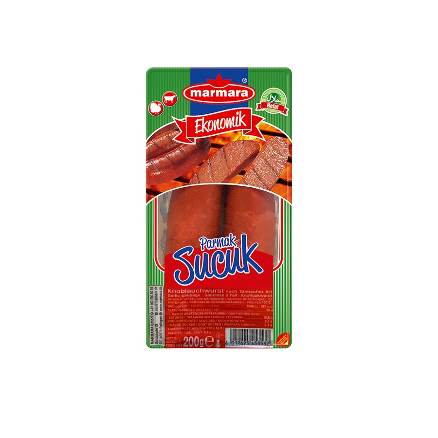 Knoflookworst "PARMAK SUCUK" naar Turkse stijl
