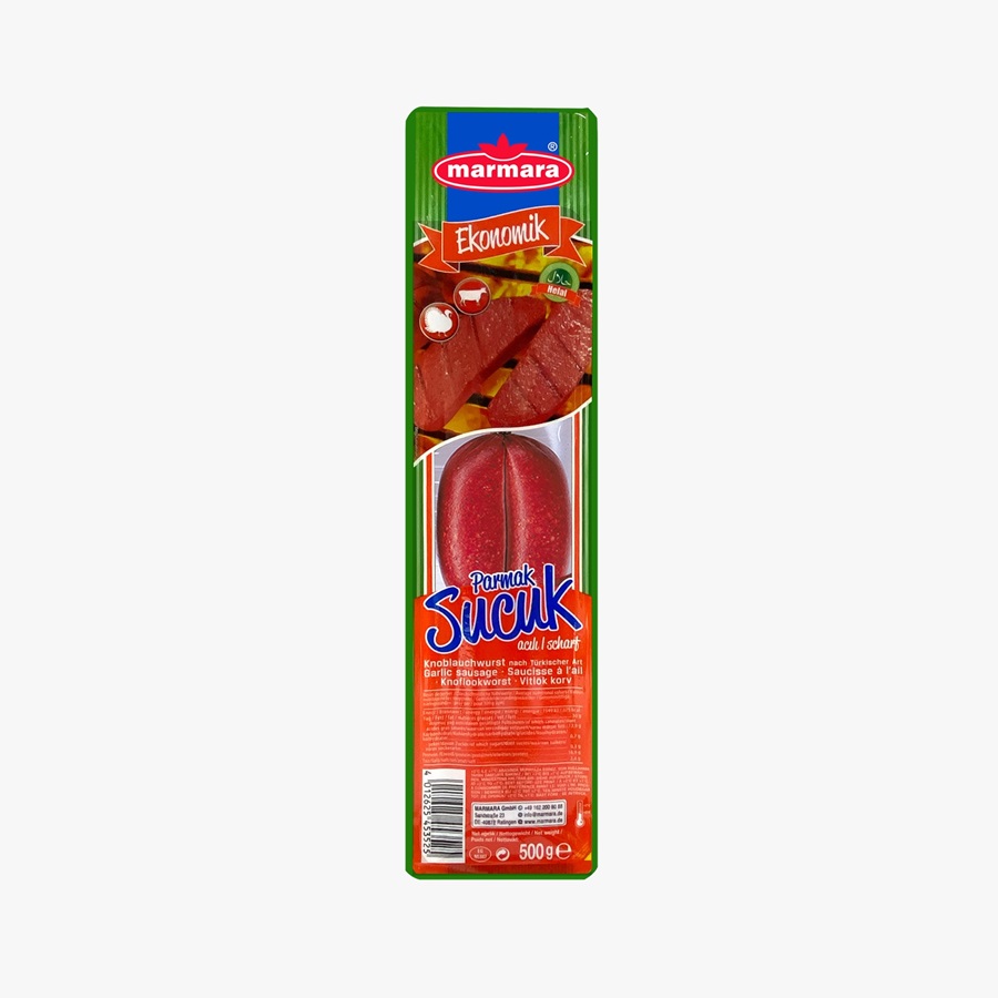 Knoflookworst "PARMAK SUCUK" naar Turkse stijl