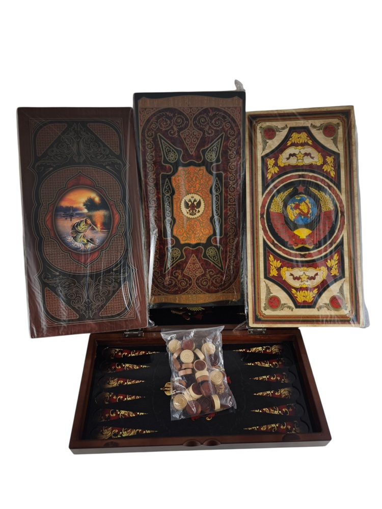 Houten Backgammon Spel
