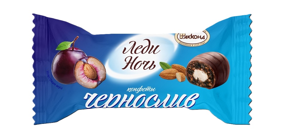 AKKOND Конфеты "Ledi Notsch" с черносливом в какаосодержащей жировой глазури (24 %).