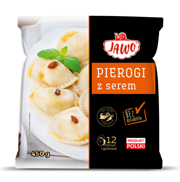 Zoete Maultaschen met Hüttenkäse "Pierogi met kaas", diepgevroren