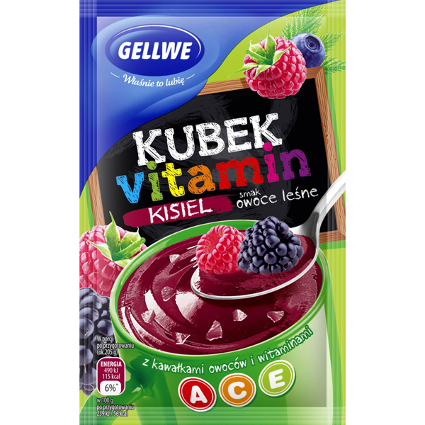 Кисел со вкусом леснои ягоди