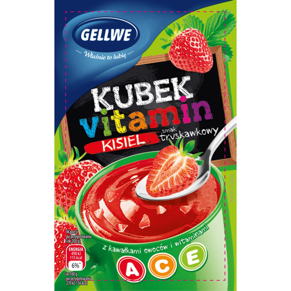 Кисел цо вкусом клубники