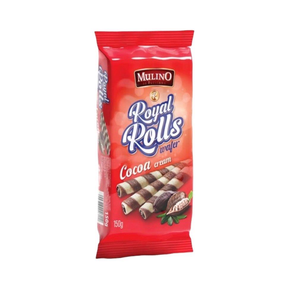 Wafelrolletjes met cacao-crème vulling