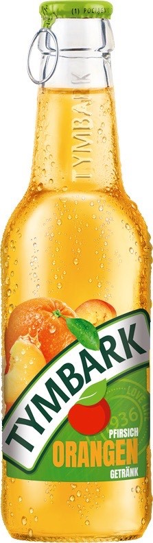 Vruchtensapdrank van sinaasappel en perzik