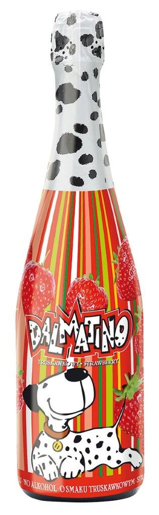 Alcoholvrije koolzuurhoudende drank "Dalmatino" met aardbeismaak